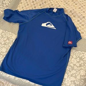 Men's Quicksilver Swim Shirt, 2XL, Blue